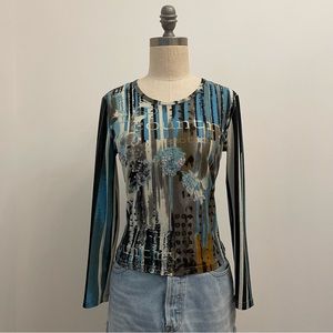 Vintage Patterned Top